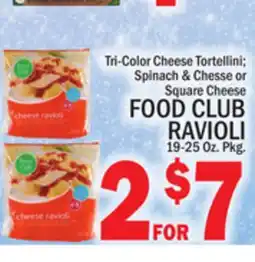 C Town FOOD CLUB RAVIOLI offer