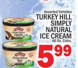 C Town TURKEY HILL SIMPLY NATURAL ICE CREAM offer
