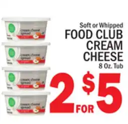 C Town FOOD CLUB CREAM CHEESE offer