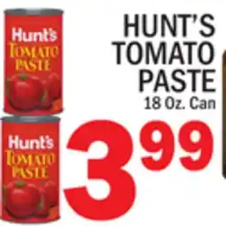 C Town HUNT'S TOMATO PASTE offer