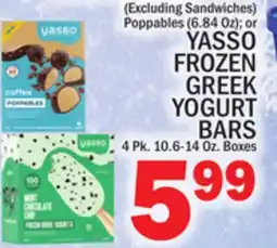 C Town YASSO FROZEN GREEK YOGURT BARS 4 Pk. 10.6-14 Oz. Boxes offer