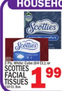 C Town SCOTTIES FACIAL TISSUES 110 Ct. Box offer