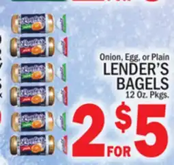 C Town LENDER'S BAGELS offer