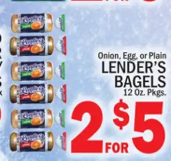 C Town LENDER'S BAGELS offer