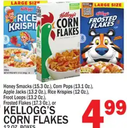 C Town KELLOGG'S CORN FLAKES 12 OZ. BOXES offer