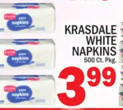 C Town KRASDALE WHITE NAPKINS offer