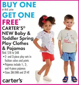 Boscov's CARTER'S NEW Baby & Toddler Spring Play Clothes & Pajamas offer