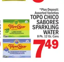 C Town TOPO CHICO SABORES SPARKLING WATER offer