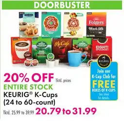 Boscov's KEURIG K-Cups count offer