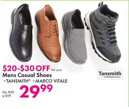 Boscov's Mens Casual Shoes offer