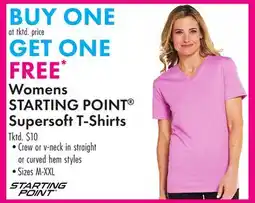 Boscov's Womens STARTING POINT Supersoft T-Shirts offer