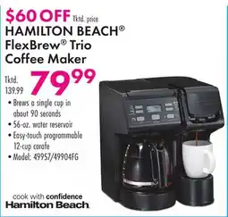 Boscov's HAMILTON BEACH FlexBrew Trio Coffee Maker offer