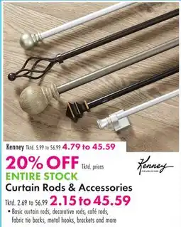 Boscov's ENTIRE STOCK Curtain Rods & Accessories offer