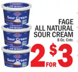 C Town FAGE ALL NATURAL SOUR CREAM offer