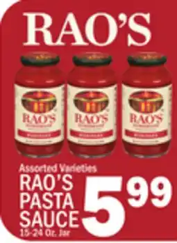 C Town RAO'S PASTA SAUCE offer