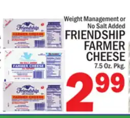 C Town FRIENDSHIP FARMER CHEESE offer