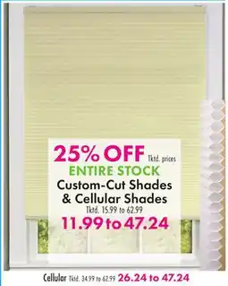 Boscov's ENTIRE STOCK Custom-Cut Shades & Cellular Shades offer