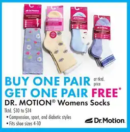 Boscov's DR. MOTION Womens Socks offer