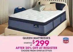 Boscov's QUEEN MATTRESSES offer