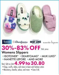 Boscov's Womens Slippers offer
