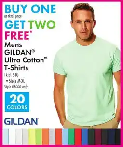 Boscov's Mens GILDAN Ultra Cotton T-Shirts offer
