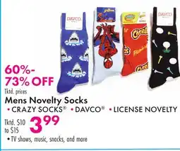 Boscov's Mens Novelty Socks offer
