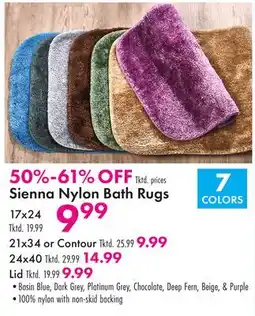 Boscov's Sienna Nylon Bath Rugs offer