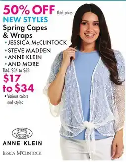 Boscov's Spring Capes & Wraps offer
