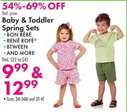 Boscov's Baby & Toddler Spring Sets offer