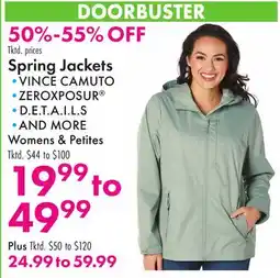Boscov's Spring Jackets offer