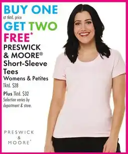 Boscov's PRESWICK & MOORE Short-Sleeve Tees offer