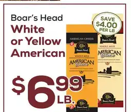 DeCicco & Sons Boar's Head White or Yellow American offer