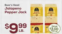 DeCicco & Sons Boar's Head Jalapeno Pepper Jack offer