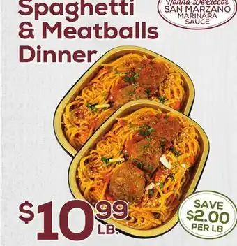DeCicco & Sons Spaghetti & Meatballs Dinner offer