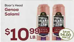 DeCicco & Sons Boar's Head Genoa Salami offer