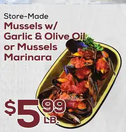 DeCicco & Sons Mussels w/Garlic & Olive Oil or Mussels Marinara offer