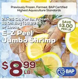 DeCicco & Sons E-Z Peel Jumbo Shrimp offer