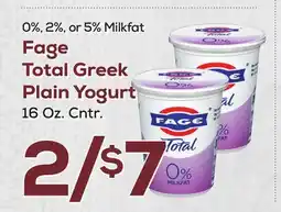 DeCicco & Sons Fage Total Greek Plain Yogurt offer