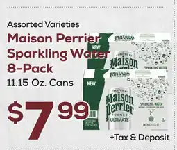 DeCicco & Sons Maison Perrier Sparkling Water 8-Pack offer