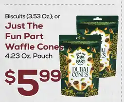 DeCicco & Sons Just The Fun Part Waffle Cones 4.23 Oz. Pouch offer