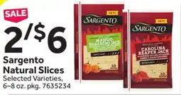 Stop&Shop Sargento Natural Slices offer