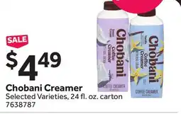 Stop&Shop Chobani Creamer offer