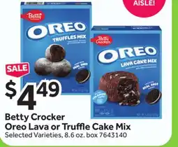 Stop&Shop Betty Crocker Oreo Lava or Truffle Cake Mix offer