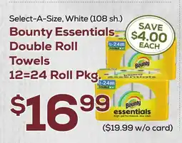 DeCicco & Sons Bounty Essentials Double Roll Towels offer
