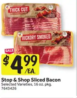 Stop&Shop Stop & Shop Sliced Bacon offer