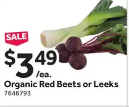 Stop&Shop Organic Red Beets or Leeks offer