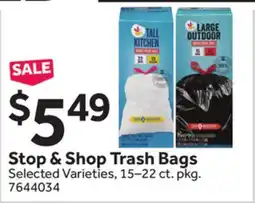 Stop&Shop Stop & Shop Trash Bags offer