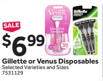 Stop&Shop Gillette or Venus Disposables offer