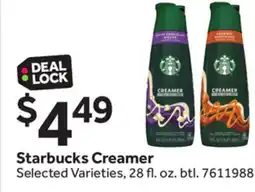 Stop&Shop Starbucks Creamer offer