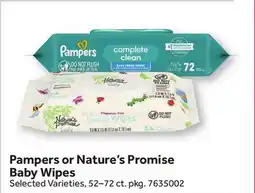 Stop&Shop Pampers or Nature's Promise Baby Wipes offer